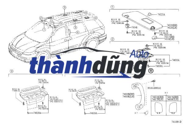 TAY VIN TRẦN TOYOTA INNOVA 2016-2021 | 746100K020B0 - Ảnh 4