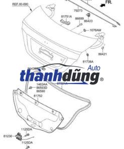 BẢN LỀ CỐP HẬU MITSUBISHI TRITON 2006-2015 | MN136381 - Ảnh 4