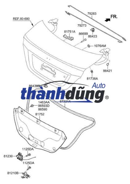 BẢN LỀ CỐP HẬU MITSUBISHI TRITON 2006-2015 | MN136381 - Ảnh 4