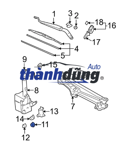 CẢM BIẾN MỨC NƯỚC RỬA KÍNH LEXUS IS350 2006-2013 | 8539733230 - Ảnh 4