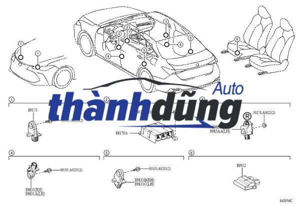 CẢM BIẾN TÚI KHÍ TOYOTA YARIS 2008-2013 | 8917309790 - Ảnh 4