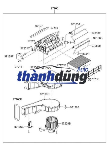 MOTOR TRỘN GIÓ KIA RONDO 2011-2015 | 971251D000 - Ảnh 3