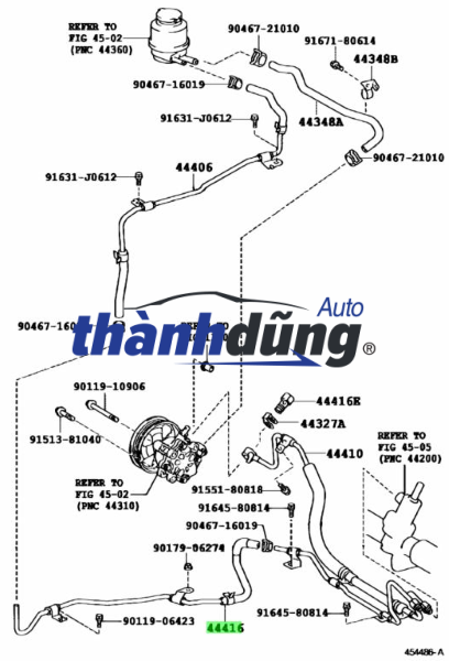 ỐNG DẦU HỒI TRỢ LỰC LÁI LEXUS GX470 2007-2012 | 4441633211 - Ảnh 3