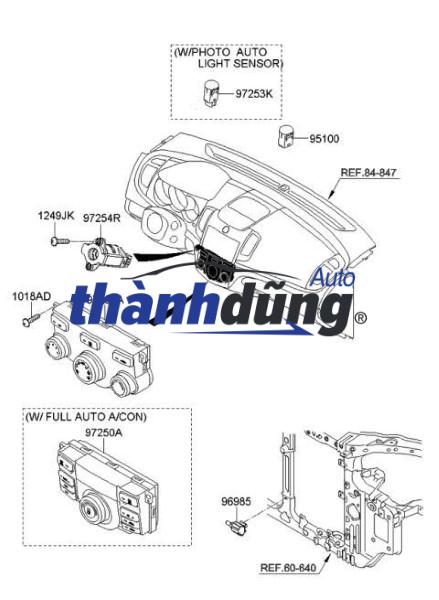 CỤM ĐIỀU KHIỂN MÁY LẠNH TOYOTA HILUX 2009 | 559000K011 - Ảnh 4