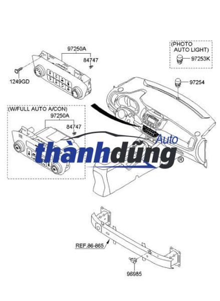 CỤM ĐIỀU KHIỂN MÁY LẠNH TOYOTA HILUX 2009 | 559000K011 - Ảnh 5