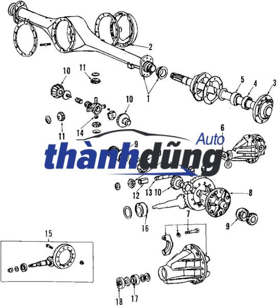 BÁNH RĂNG VISAI CẦU SAU SUZUKI APV 2006-2016 | 4147261J00 - Ảnh 5