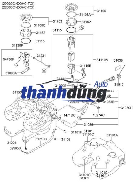 CỤM BƠM XĂNG NISSAN KICKS 2016-2023 | 170405RY0A - Ảnh 4