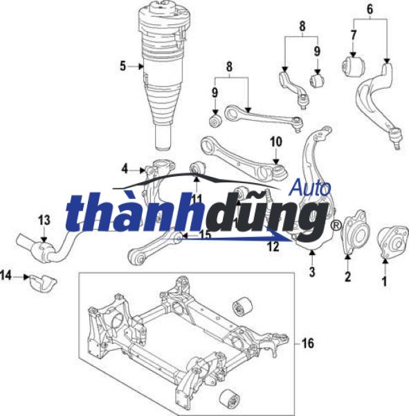CÀNG I TRÊN PHỤ AUDI Q5 2011-2017 | 4G0407515B - Ảnh 5