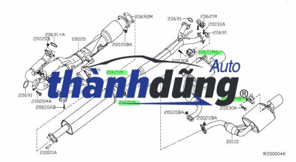 CAO SU TREO BÔ NISSAN SENTRA 2008-2013 | 20651JG300 - Ảnh 3