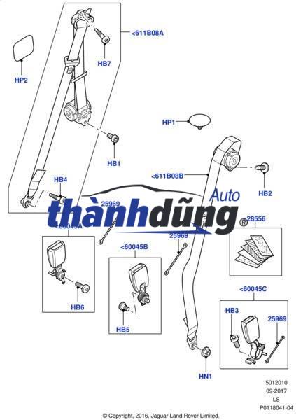 DÂY SEATBELT AN TOÀN FORD RANGER 2013-2018 | EB3Z26611B08AD - Ảnh 5