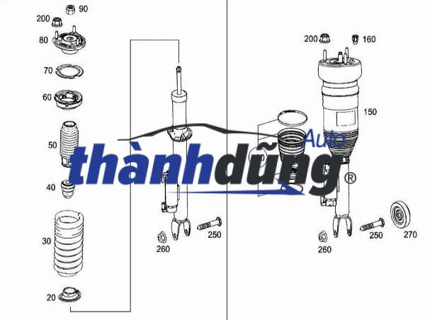 PHUỘC NHÚN TRƯỚC MERCEDES C250 2014-2018 | 2053204768 - Ảnh 4