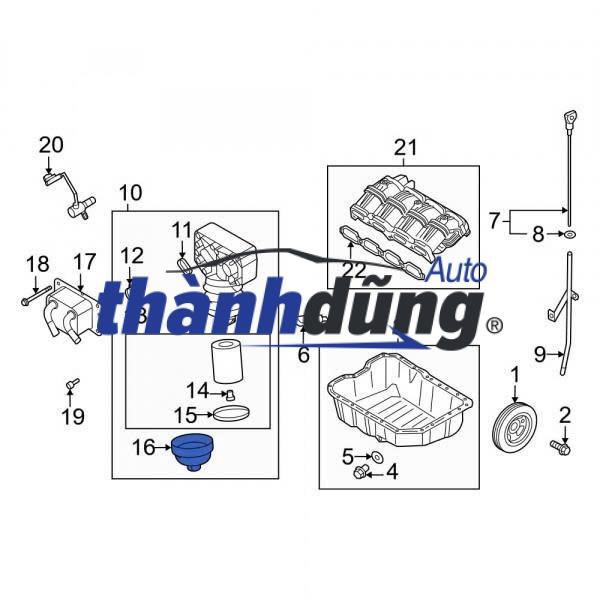 NẮP CỐC LỌC DẦU KIA K5 2021-2024 | 263152J000 - Ảnh 4