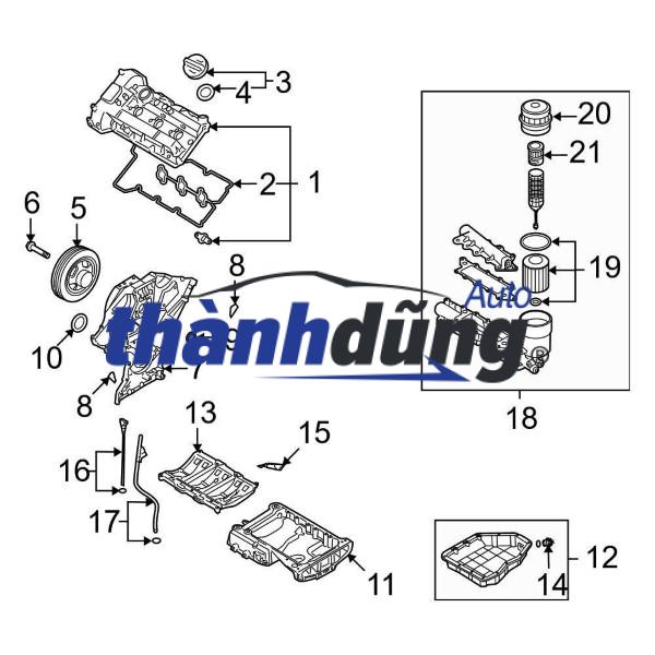 NẮP CỐC LỌC DẦU KIA K5 2021-2024 | 263152J000 - Ảnh 5