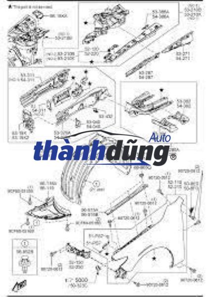 TẤM CHẮN BÙN SAU TRÁI MAZDA BT50 2011-2023 | UC2B561J1A - Ảnh 5