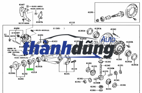 DẦM NGANG CẦU SAU TOYOTA VIOS 2008-2013 | 421100D221 - Ảnh 5