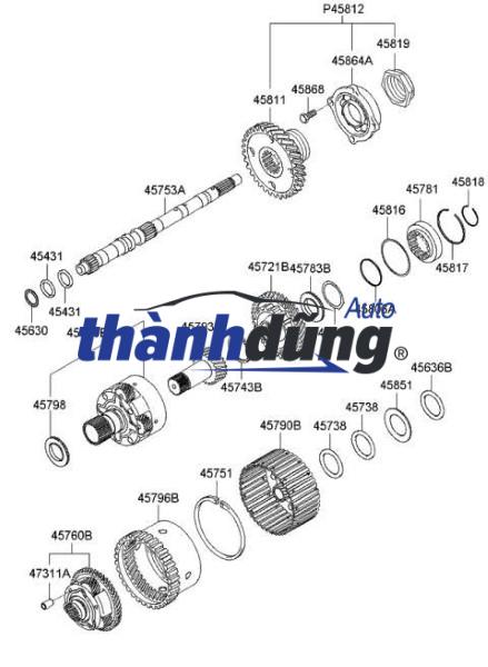 VÀNH RĂNG ABS BI TRƯỚC KIA K190 | 581814E655 - Ảnh 4
