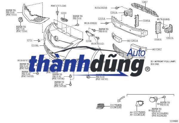 CẢN TRƯỚC XE TOYOTA YARIS 2009 | 5211952948 - Ảnh 4