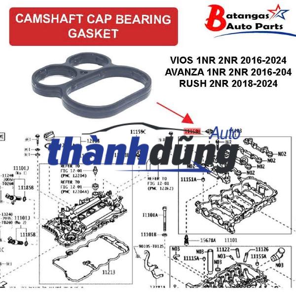 RON VAN VVTI TOYOTA AVANZA 2020-2026 | 111590Y020 - Ảnh 4