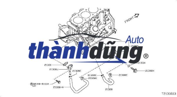 ỐNG LÀM MÁT KÉT NƯỚC VOLKSWAGEN GOLF 2010-2019 | 8R0121055AB - Ảnh 4