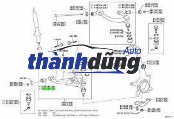 CAO SU CÀNG A TRÊN TOYOTA FORTUNER 2005-2016 | 486320K040 - Ảnh 5