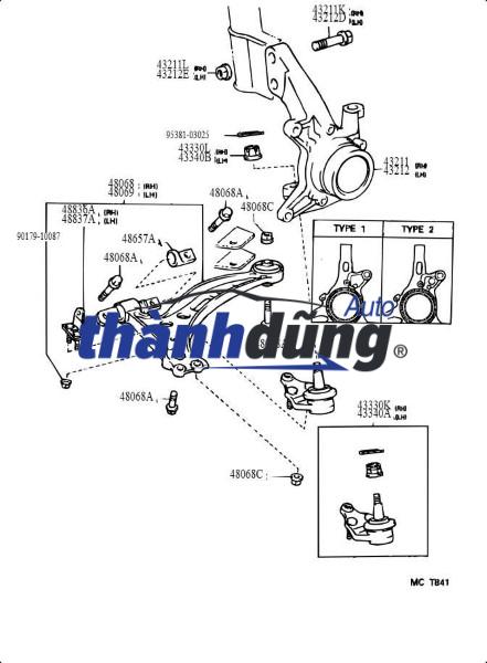 CAO SU CÀNG A DƯỚI TOYOTA FORTUNER 2006-2015 | 486540K040 - Ảnh 5