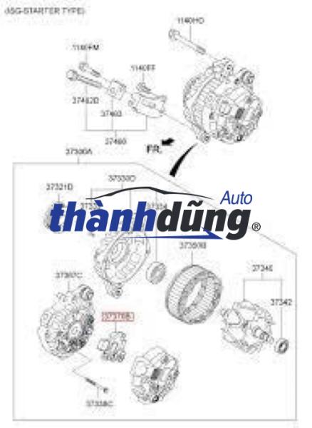 IC MÁY PHÁT KIA SEDONA 2006-2012 | 373702F101 - Ảnh 5