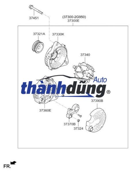 IC MÁY PHÁT HYUNDAI TUCSON 2009-2013 | 3737025600 - Ảnh 4