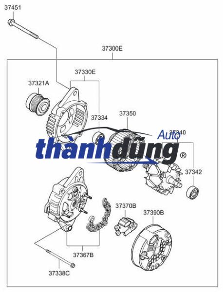 TIẾT CHẾ MÁY PHÁT MERCEDES S500 2007-2011 | 0031546906 - Ảnh 4