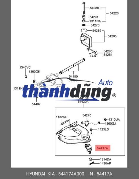 ROTUYN TRỤ ĐỨNG DƯỚI MAZDA BT50 2016-2023 | JB3C3395BA