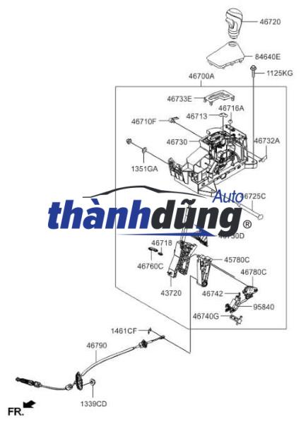 GIÁ BẮT THƯỚC LÁI HYUNDAI PORTER 2 2005-2016 | 542104F000 - Ảnh 4