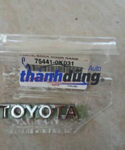 CHỮ TOYOTA CỐP HẬU TOYOTA HILUX 2006-2025 | 754410K031