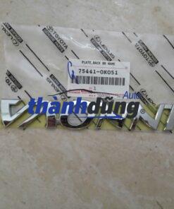 CHỮ INNOVA CỐP SAU TOYOTA INNOVA 2006-2021 | 754410K051