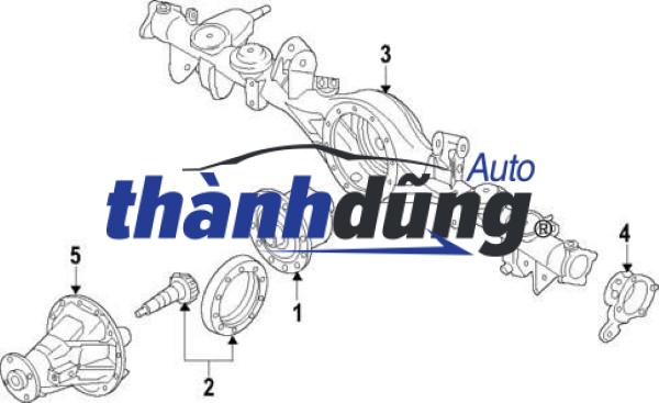 CẦU SAU KIA K190 2004-2011 | 0K60A27100 - Ảnh 4