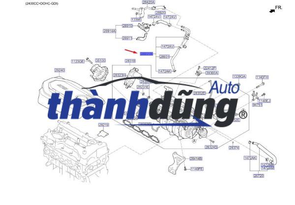 ỐNG DẦU TRỢ LỰC LÁI KIA SORENTO 2020-2026 | 314562R500 - Ảnh 4