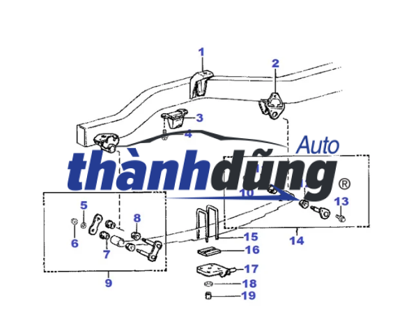 GỐI ĐỠ NHÍP FORD RANGER 2012-2023 | AB315798BB - Ảnh 4