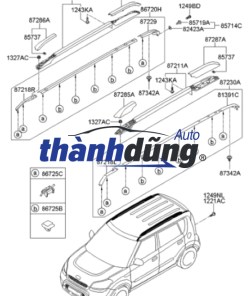 ỐP GIÁ NÓC KIA CARENS 2006-2012 | 872621D500 - Ảnh 5
